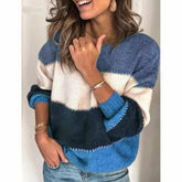 Casual O-neck Knitted Sweater